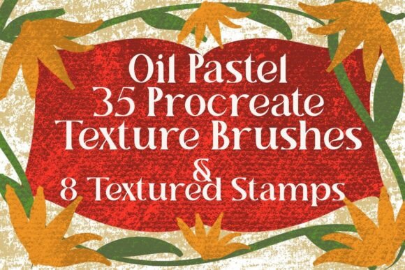 43 Procreate Oil Pastel Texture Brush