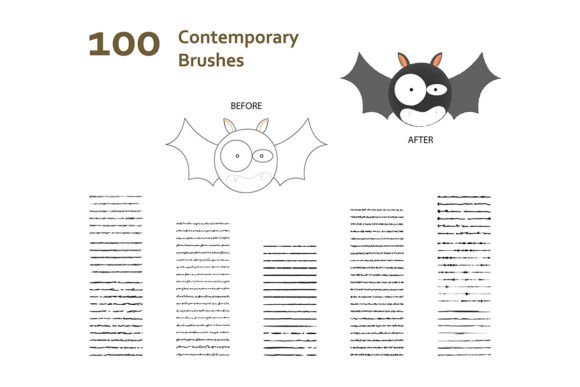 Contemporary Brush ii: Mixed Abstract Art Tools