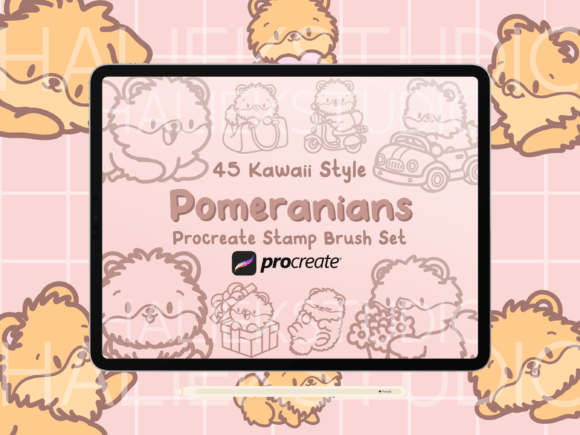 Evaluating the Pomeranians Procreate Stamp Brush Set for Digital Artists