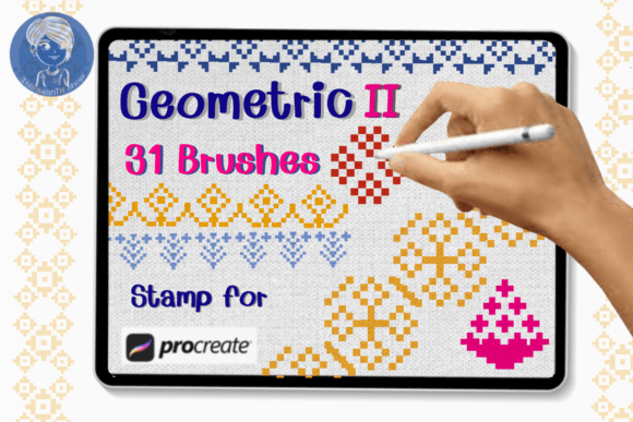 Geometric II Brush Stamp Procreate: Elevating Digital Design with Precision and Speed