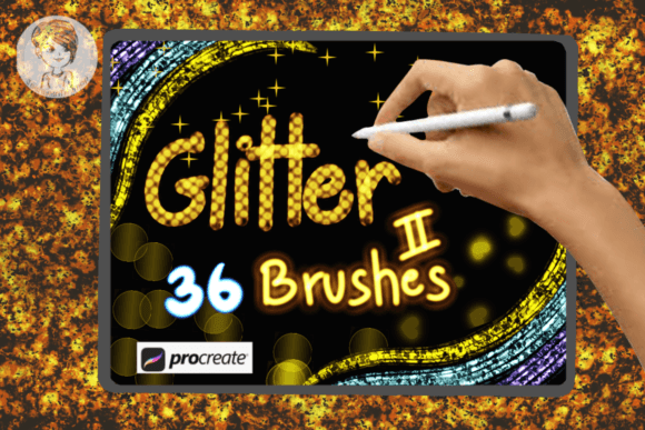 Glitter Brush Set 2 for Procreate