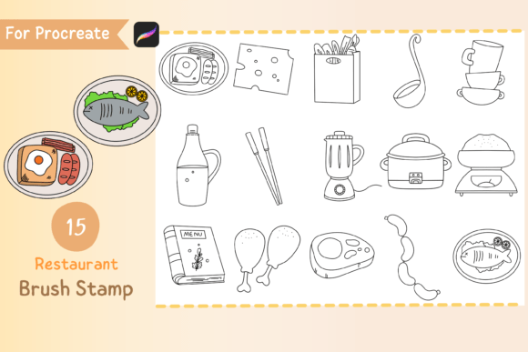 Procreate Brush Stamp Restaurant: Elevating Digital Illustrations with Hand-Drawn Charm