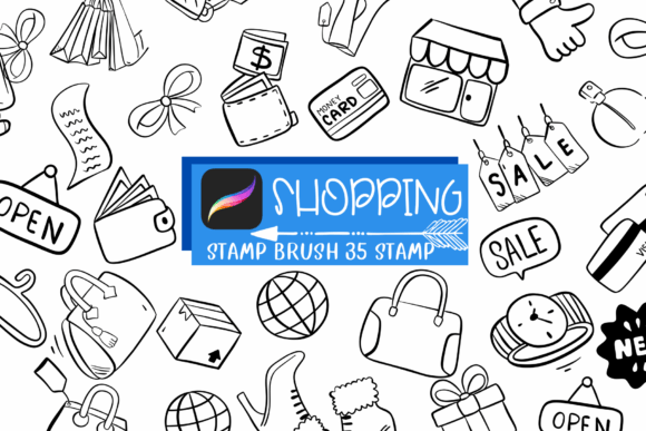 Shopping Procreate Stamp Brushes: Sketch Style Guide