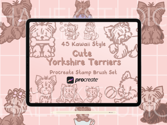 Yorkshire Terrier Procreate Stamp Brush: A Strategic Asset for Digital Creators